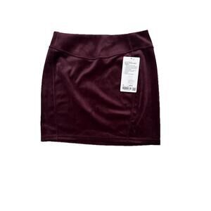 NewLululemon Scuba High-Rise Mini Skirt *Velvet Garnet Sz Med NWT $88 Goth Vamp
